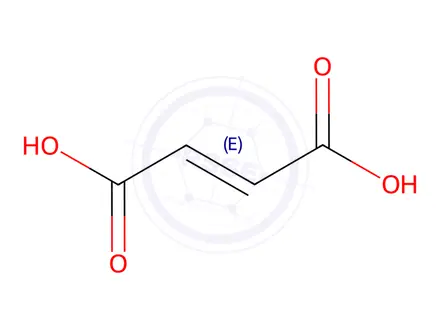Chemical structure of Fumaric Acid