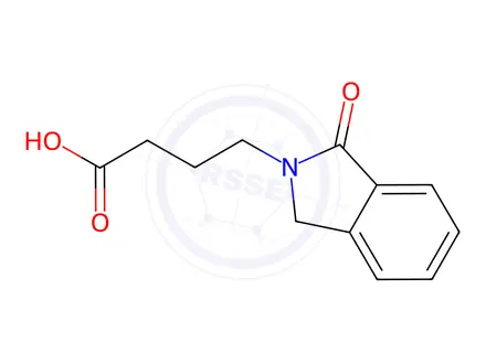 Chemical structure of 1,3-Dihydro-1-oxo-2H-isoindole-2-butanoic acid