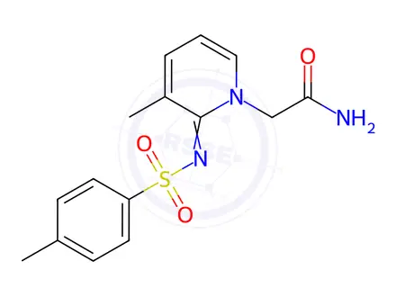 Chemical structure of (E)-2-(3-Methyl-2-(tosyliMino)pyridin-1(2H)-yl)acetaMide