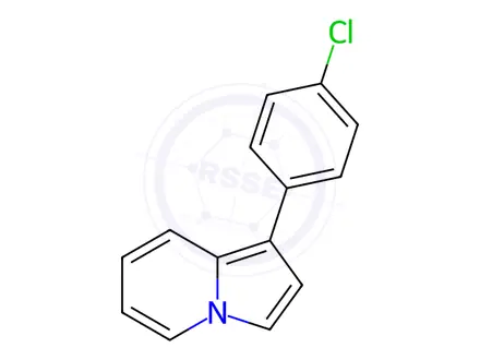 Chemical structure of 1-(4-Chlorophenyl)indolizine