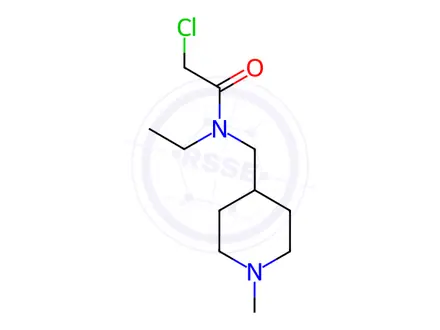 Chemical structure of 2-Chloro-N-ethyl-N-((1-methylpiperidin-4-yl)methyl)acetamide