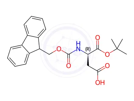 Chemical structure of Fmoc-D-Asp-OtBu