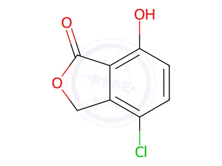 Chemical structure of 4-chloro-7-hydroxy-1,3-dihydro-2-benzofuran-1-one