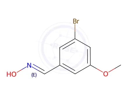 Chemical structure of Benzaldehyde, 3-bromo-5-methoxy-, oxime