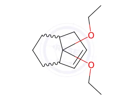 Chemical structure of Bicyclo[3.3.1]non-2-ene, 9,9-diethoxy-(9CI)