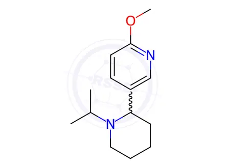 Chemical structure of 5-(1-Isopropylpiperidin-2-yl)-2-methoxypyridine
