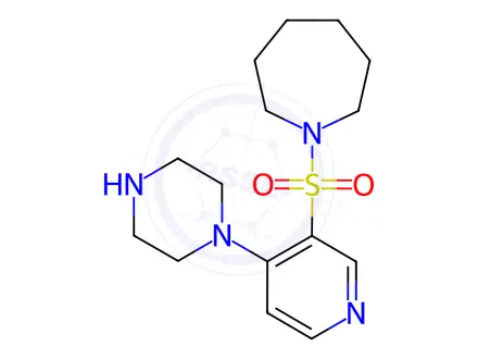 Chemical structure of 1-((4-(Piperazin-1-yl)pyridin-3-yl)sulfonyl)azepane