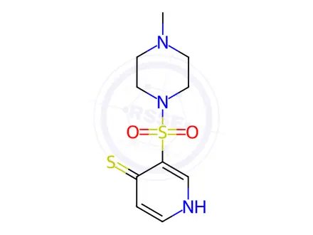 Chemical structure of 3-((4-Methylpiperazin-1-yl)sulfonyl)pyridine-4-thiol