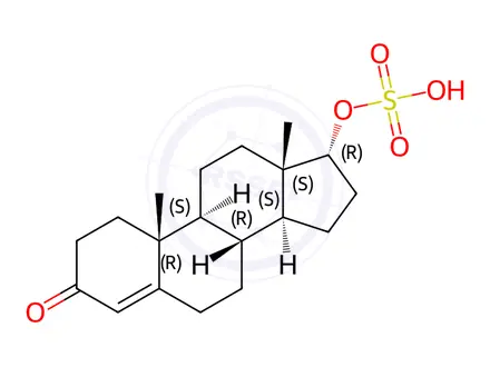 Chemical structure of Epitestosterone Sulfate Triethylamine Salt