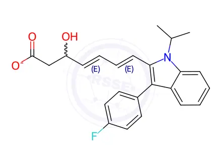 Chemical structure of Fluvastatin EP Impurity F(Sodium salt)