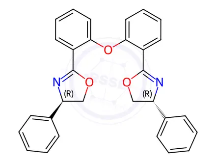 Chemical structure of (4R,4'R)-2,2'-(Oxybis(2,1-phenylene))bis(4-phenyl-4,5-dihydrooxazole)