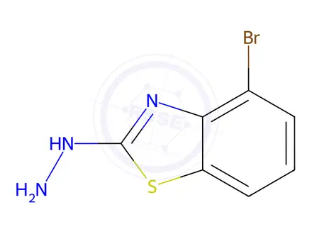 Chemical structure of 4-Bromo-2-hydrazino-1,3-benzothiazole