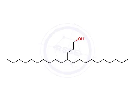 Chemical structure of 4-Decyl-1-tetradecanol