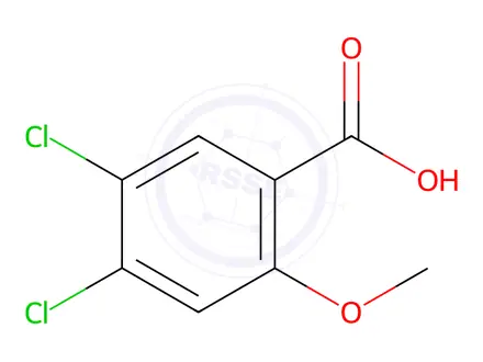 Chemical structure of 4,5-Dichloro-2-methoxybenzoic Acid
