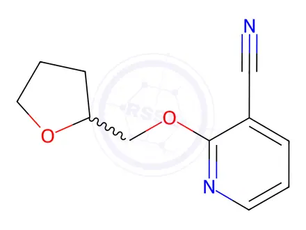 Chemical structure of 2-((Tetrahydrofuran-2-yl)methoxy)nicotinonitrile