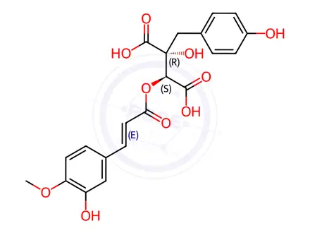 Chemical structure of Cimicifugic acid F