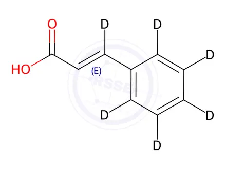 Chemical structure of Trans-Cinnamic acid-Beta,2,3,4,5,6-d6