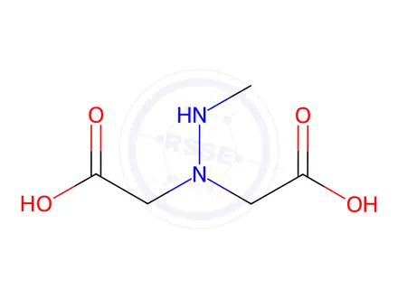 Chemical structure of Acetic acid, 2,2-(methylhydrazono)bis-(9CI)