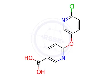 Chemical structure of (6-((6-Chloropyridin-3-yl)oxy)pyridin-3-yl)boronic acid