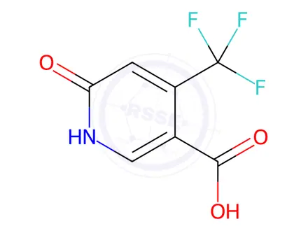 Chemical structure of 6-Hydroxy-4-(trifluoromethyl)nicotinic Acid