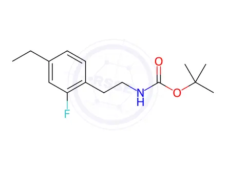 Chemical structure of tert-Butyl 4-ethyl-2-fluorophenethylcarbamate