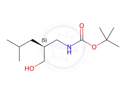 Chemical structure of Boc-(S)-2-(aminomethyl)-4-methylpentan-1-ol