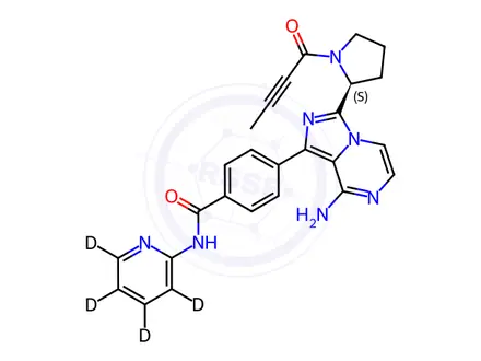 Chemical structure of Acalabrutinib D4
