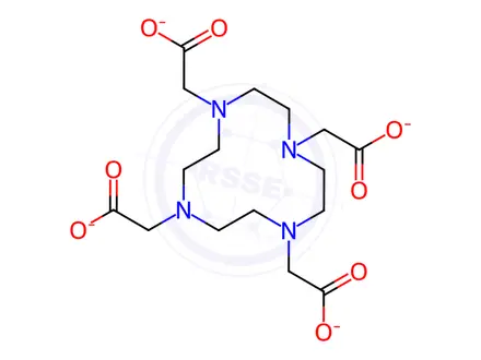Chemical structure of 1,4,7,10-Tetraazacyclododecane-1,4,7,10-tetraacetic acid, gadolinium complex