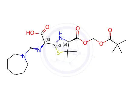 Chemical structure of Pivmecillinam Impurity B(EP)