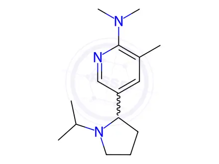 Chemical structure of 5-(1-Isopropylpyrrolidin-2-yl)-N,N,3-trimethylpyridin-2-amine