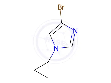 Chemical structure of 4-Bromo-1-(cyclopropyl)-1H-imidazole