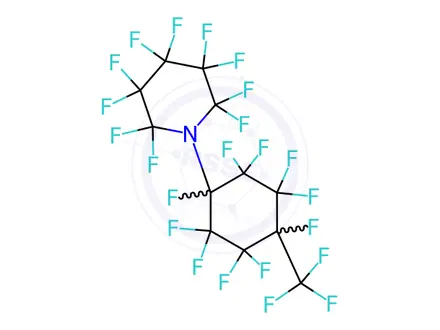 Chemical structure of 1-(1,2,2,3,3,4,5,5,6,6-Decafluoro-4-(trifluoromethyl)cyclohexyl)-2,2,3,3,4,4,5,5,6,6-decafluoropiperidine