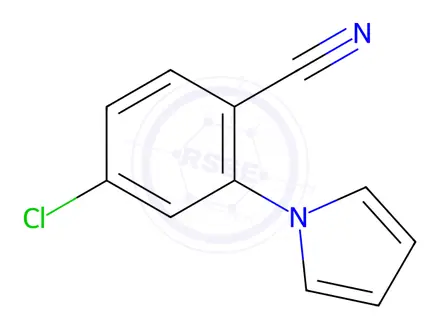 Chemical structure of 4-Chloro-2-(1H-pyrrol-1-yl)benzonitrile