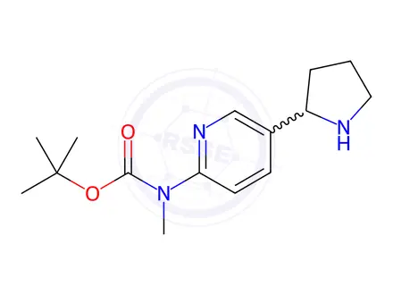 Chemical structure of Tert-butyl methyl(5-(pyrrolidin-2-yl)pyridin-2-yl)carbamate