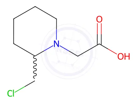 Chemical structure of 2-(2-(Chloromethyl)piperidin-1-yl)acetic acid