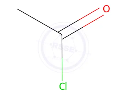Chemical structure of Acetyl Chloride
