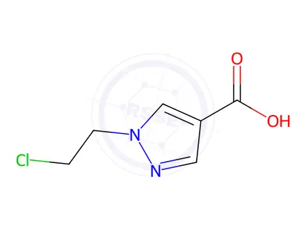 Chemical structure of 1-(2-Chloroethyl)-1H-pyrazole-4-carboxylic acid
