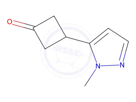 Chemical structure of 3-(1-Methyl-1H-pyrazol-5-yl)cyclobutanone