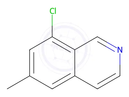 Chemical structure of Isoquinoline, 8-chloro-6-methyl-