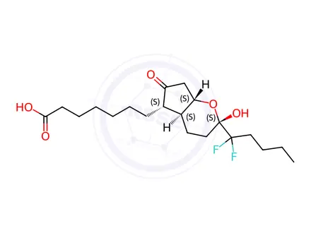 Chemical structure of lubiprostone Impurity 5