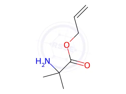 Chemical structure of Alanine, 2-methyl-, 2-propenyl ester (9CI)