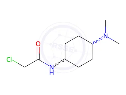 Chemical structure of 2-Chloro-N-(4-(dimethylamino)cyclohexyl)acetamide