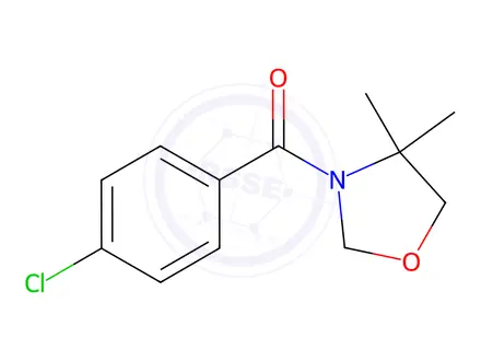 Chemical structure of (4-Chlorophenyl)(4,4-dimethyloxazolidin-3-yl)methanone