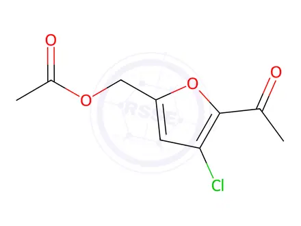 Chemical structure of (5-Acetyl-4-chlorofuran-2-yl)methyl acetate