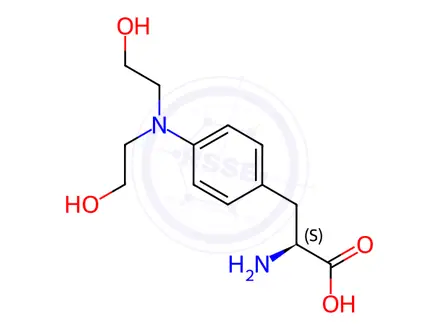 Chemical structure of rac-Melphalan EP Impurity A