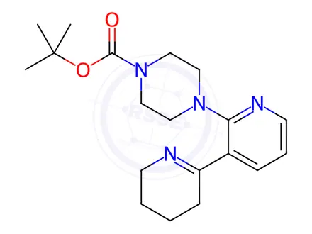 Chemical structure of tert-Butyl 4-(3,4,5,6-tetrahydro-[2,3'-bipyridin]-2'-yl)piperazine-1-carboxylate