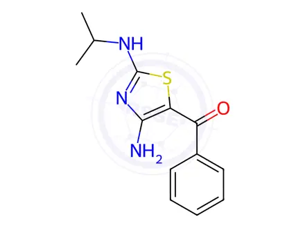 Chemical structure of (4-Amino-2-(isopropylamino)thiazol-5-yl)(phenyl)methanone