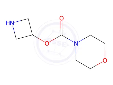 Chemical structure of azetidin-3-yl morpholine-4-carboxylate