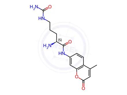 Chemical structure of H-Cit-AMC trifluoroacetate salt