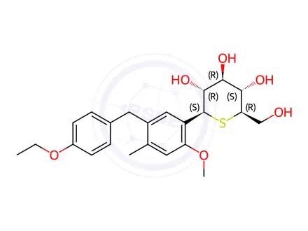 Chemical structure of Luseogliflozin